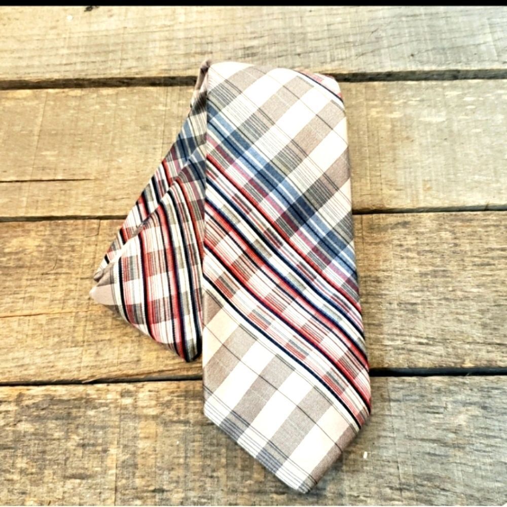 VINTAGE CHARNEY'S SYRACUSE Plaid Neck Tie